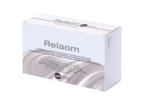 Relaom® Integratore nutraceutico costituito da componenti che hanno dimostrato di favorire il normale tono dell’umore, il rilassamento e il sonno in caso di stress.