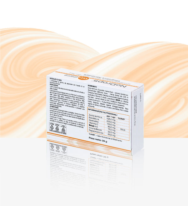 NoDrops® Complemento Alimenticio para el síndrome de vejiga hiperactiva 