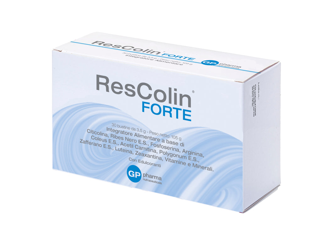 ResColin FORTE Integratore nutraceutico per i disturbi della memoria, attenzione, concentrazione; ridotto rendimento mentale